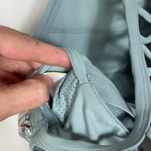 Prana Ardor Dress Green Print Agave Samba Built In Bra Size XS Sweat Wick Travel - Picture 8 of 11